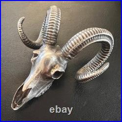 TORMINT Ram Skull Silver Figure 3oz. 999 Fine Silver Limited Mintage #017