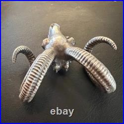 TORMINT Ram Skull Silver Figure 3oz. 999 Fine Silver Limited Mintage #017
