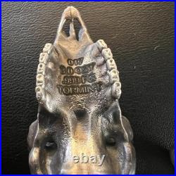 TORMINT Ram Skull Silver Figure 3oz. 999 Fine Silver Limited Mintage #017