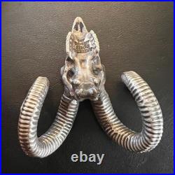 TORMINT Ram Skull Silver Figure 3oz. 999 Fine Silver Limited Mintage #017