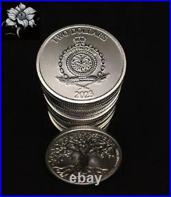 TUBE OF 20 x 1 oz. 2023 Niue $2 Tree of Life. 9999 Fine Silver Coin
