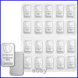 TWENTY (20) 1 oz. Highland Mint Silver Bar Morgan Dollar Design. 999+ Fine TWENTY (20) 1 oz. Highland Mint Silver Bar Morgan Dollar Design. 999+ Fine