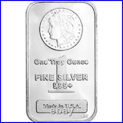 TWENTY (20) 1 oz. Highland Mint Silver Bar Morgan Dollar Design. 999+ Fine TWENTY (20) 1 oz. Highland Mint Silver Bar Morgan Dollar Design. 999+ Fine
