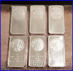 Ten Troy Ounces. 999 Fine Silver Indian Head and Buffalo Bar New & Sealed