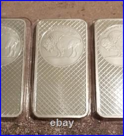 Ten Troy Ounces. 999 Fine Silver Indian Head and Buffalo Bar New & Sealed