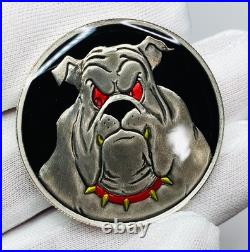 The Bulldog 1 oz. 999 Fine Silver Art Round (Hand Enameled)