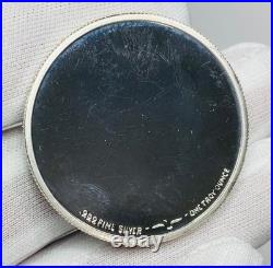 The Bulldog 1 oz. 999 Fine Silver Art Round (Hand Enameled)