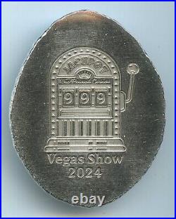 The Poured Corner Las Vegas Show 2024 1-oz. 999 Fine Silver Pit Bullion #2