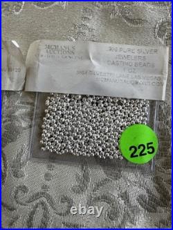 Troy Ounces. 999 Fine Silver Shot Pure for Casting and Jewelry Making 3 oz