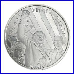 Tube of 20 Trump Fight! 1 oz. 999 Fine Silver Round