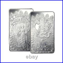 Unity & Liberty Symbol 10 oz. 999 Fine Silver Bar Sealed