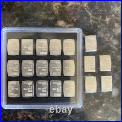 Valcambi 20 x 1g. 999 Fine Silver Bar Lot 20g Total Precious Metal Content