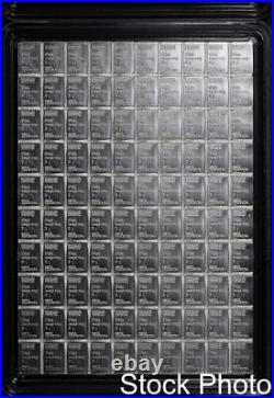 Valcambi Suisse 100 x 1g. 999 Fine Silver CombiBar Sheet in Sealed Assay Card