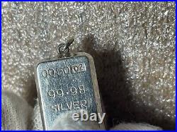 Very Rare! 0.50 Oz. 9998 Fine Silver ABC (Australian Bullion Company) Pendant