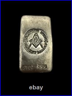 Very Rare 6oz Honest Men Honest Money Silver Bar Dennis England. 999 Fine