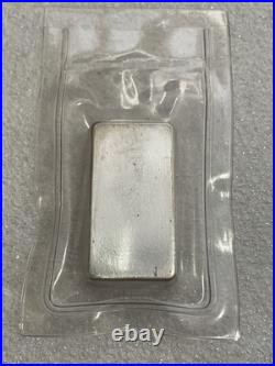 Very Rare! Degussa 50 Gram. 999 Fine Silver Bar Sealed In Original Plastic