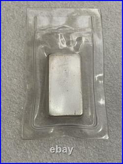 Very Rare! Degussa 50 Gram. 999 Fine Silver Bar Sealed In Original Plastic