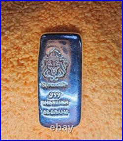 Vintage 100 Grams. 999+ Fine Silver Bar