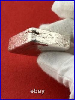 Vintage 10 oz C&C Mint. 999 Fine Silver Ingot Bar Double Stamp SCARCE