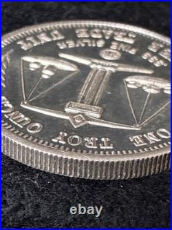 Vintage American Pacific Mint 1 Oz. 999 Fine Silver Trade Unit Eagle & Flag BU