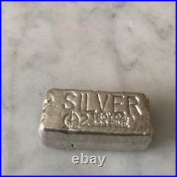 Vintage Omega M&B Mining 2 oz. 999 Fine Silver Poured Bar