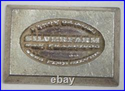 Vintage SilverFarm San Francisco 1 Troy Oz. 9995 Fine Silver Ingot Lot No. 2 Vintage SilverFarm San Francisco 1 Troy Oz. 9995 Fine Silver Ingot Lot No. 2