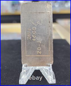Vintage World Mint Corp. MFR 3 oz. 999+ Fine Silver Vertical Bar RARE Vintage World Mint Corp. MFR 3 oz. 999+ Fine Silver Vertical Bar RARE