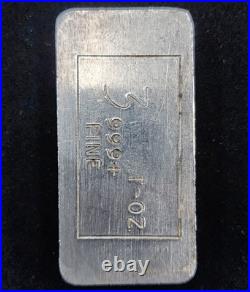 Vintage World Mint Corp. MFR 3 oz. 999+ Fine Silver Vertical Bar RARE Vintage World Mint Corp. MFR 3 oz. 999+ Fine Silver Vertical Bar RARE