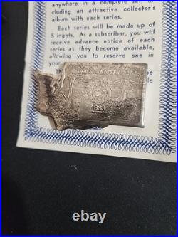 WASHINGTON 1889 Lewis & Clark Pioneer Mint 2oz 999 FINE Silver bar WASHINGTON 1889 Lewis & Clark Pioneer Mint 2oz 999 FINE Silver bar