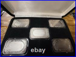 WINCHESTER RIFLE (5) Bar Set 1 Troy Ounce. 999 Fine Silver Per Bar
