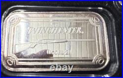 WINCHESTER RIFLE (5) Bar Set 1 Troy Ounce. 999 Fine Silver Per Bar