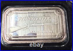 WINCHESTER RIFLE (5) Bar Set 1 Troy Ounce. 999 Fine Silver Per Bar