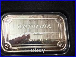 WINCHESTER RIFLE (5) Bar Set 1 Troy Ounce. 999 Fine Silver Per Bar