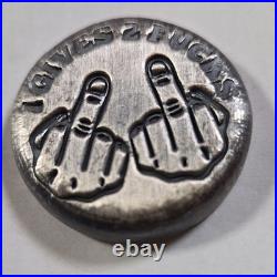 Wild Pig 32g. 999 Fine Silver Poured Bullion Round I Gives 2 Fks