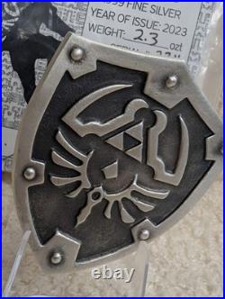Zelda Link Hyrule Shield? 2.3 oz. 999 Fine Silver? Leo Messi Hand Poured