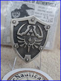 Zelda Link Hyrule Shield? 2.3 oz. 999 Fine Silver? Leo Messi Hand Poured