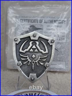 Zelda Link Hyrule Shield? 2.3 oz. 999 Fine Silver? Leo Messi Hand Poured